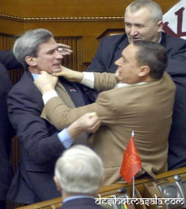 Fight in courtroom